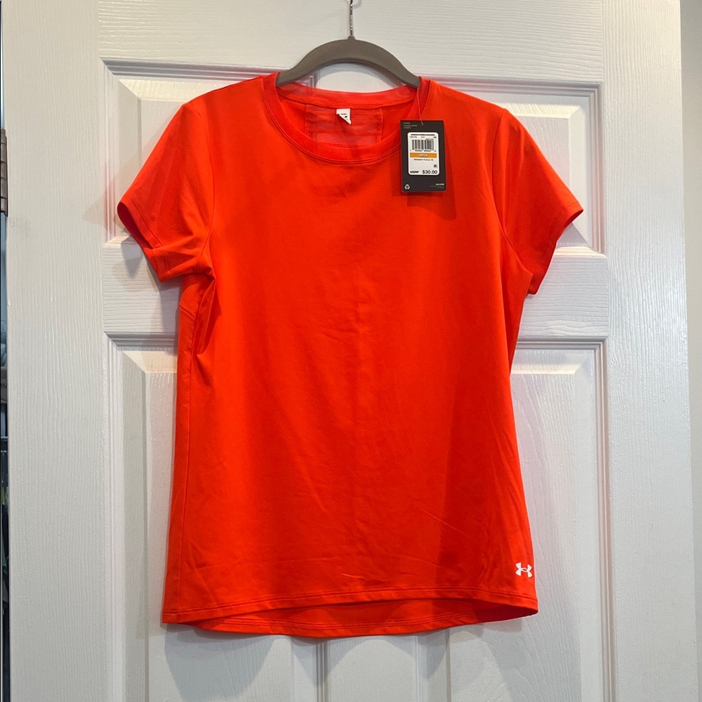 Under Armour Women's Bright Red Short Sleeve Tee